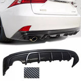 Rear Diffuser For 2014-2016 Lexus IS250 IS350 IS200t Rear Bumper Lip Spoiler Splitter Carbon Fibre Look