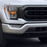 Front Bumper Guard Inserts & End Caps Cover Trim for Ford F150 2021-2023