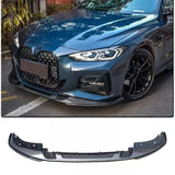 Front Lip For 2021-2025 BMW 4 Series Coupe G22 G23 M-Sport 1PC Front Bumper Lip Splitter Carbon Fibre Look