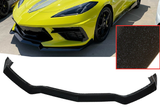 For 2020-2024 Chevy Corvette C8 Lower Bumper Splitter Painted 2PCs Front Lip Magic Black