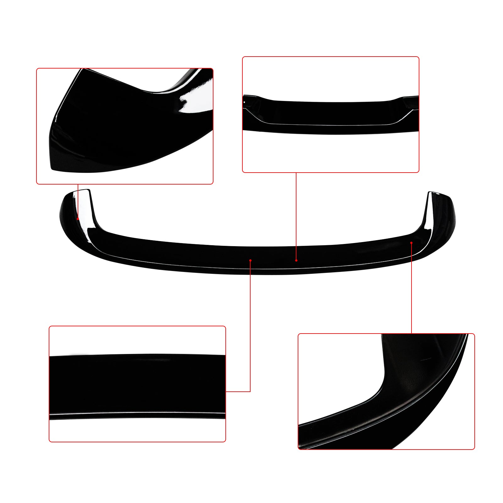 For 2012-2018 BMW 1 Series F20 Hatchback Rear Roof Spoiler Window Wing